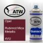 Preview: Opel, Rubinrot Mica Metallic, 4VU: 400ml Sprühdose, von ATW Autoteile West.